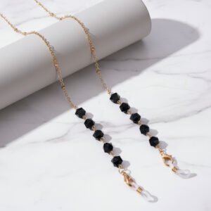 chaine-pour-lunettes-onyx-business-perles-noires-principale Chaîne pour lunettes Onyx business perles noires professionnelles - Maison Lunetik