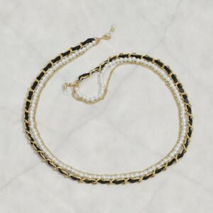 "Chaîne pour lunettes perles dorée Sophistiquée - Maison Lunetik