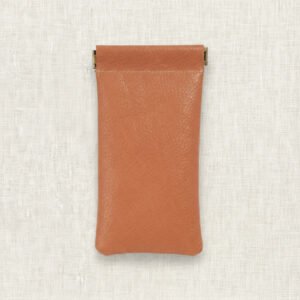 Étui à lunettes cuir tanné végétal Naturel premium - Maison Lunetik