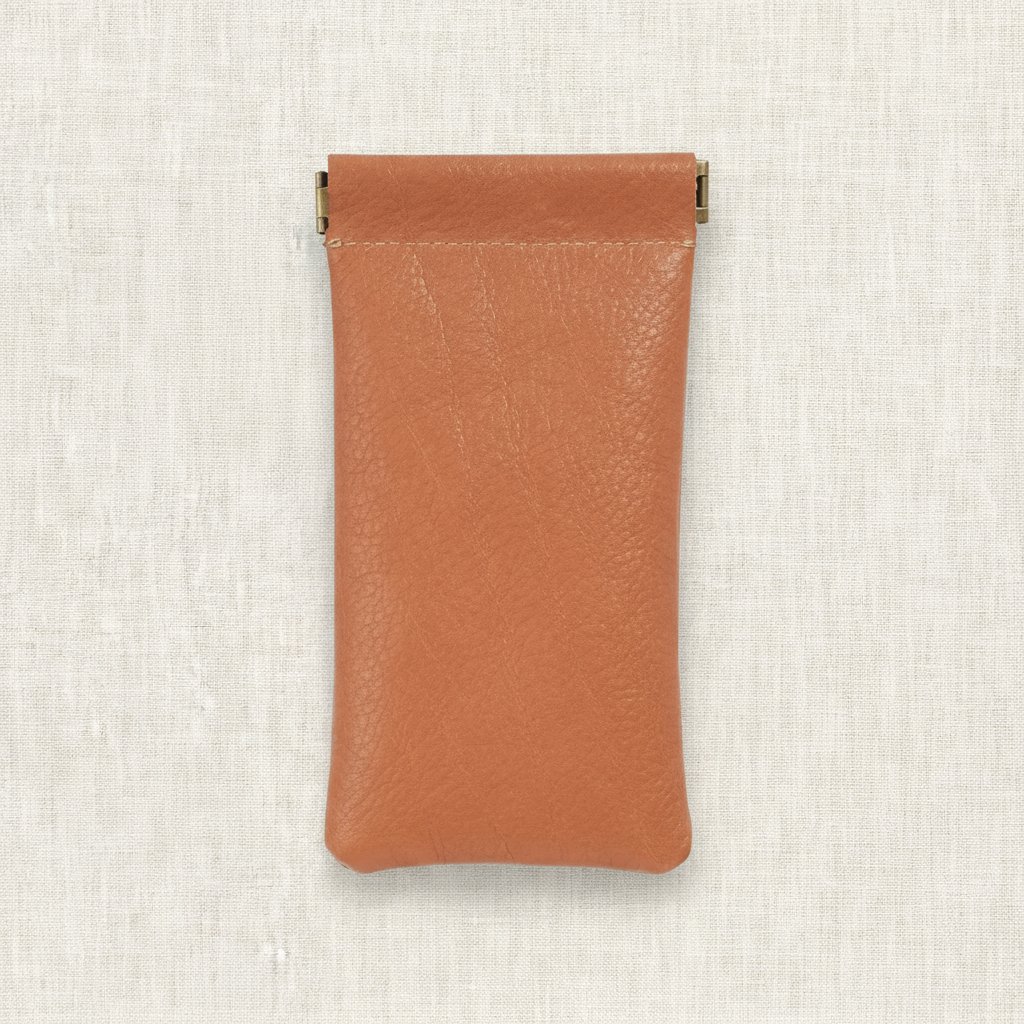 Étui à lunettes cuir tanné végétal Naturel premium - Maison Lunetik